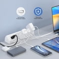 thumbnail image 3 of Soporte de pinza Power Strip Jgstkcity, 65 W, 4 USB-C y 5 salidas, 3 of 7