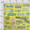 thumbnail image 2 of oneOone Polyester Spandex Medium Yellow Fabric Kawai Craft Projects Decor Fabric Printed By The Yard 56 Inch Wide-3F, 2 of 5