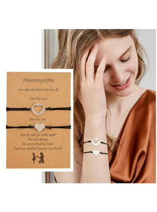 Mommy and Me Bracelet ‖ Family Stick Figures ‖ Wish Bracelet ‖ Friends –