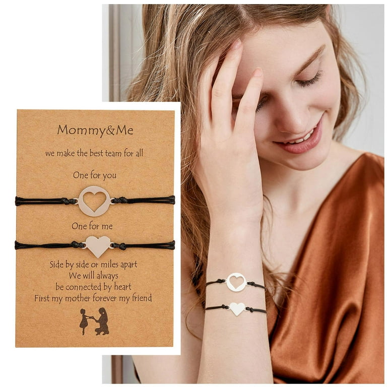 Mother and daughter matching ankle bracelets deals