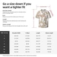 thumbnail image 5 of Pofeuu Retro Bunny Flower Print Mens Casual Short Sleeve Shirts Beach Summer Spread Collar Pocket Tops Men's Casual Short-sleeved Shirt-3X-Large, 5 of 5