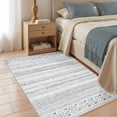 thumbnail image 6 of UERMEI 3'x5' Area Rugs for Living Room, Washable Rugs Boho Moroccan Area Rug Soft Neutral Geometric Bohemian Carpet Distressed Indoor Rug for Bedroom Dining Room Office Foldable Nonslip Rug, Gray, 6 of 9