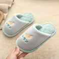 thumbnail image 2 of WZEIIOT Toddler Boys Slippers Fall Winter Cute Indoor Footwear Kids Soft Comfortable Anti Slip Bedroom House Shoes For Boys And Girls Us Size:14.5, 2 of 3