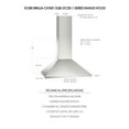 Kobe Brillia CHX8130SQBDC301 30 in. Wall Mount Range Hood