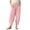Pink, variant on Nilvkv Girls Lightweight Pants, Girls Sweatpants, Solid Color Loose Fit Joggers with Elastic Waist and Side Pockets for Summer Casual Days Pink 9-10 Years