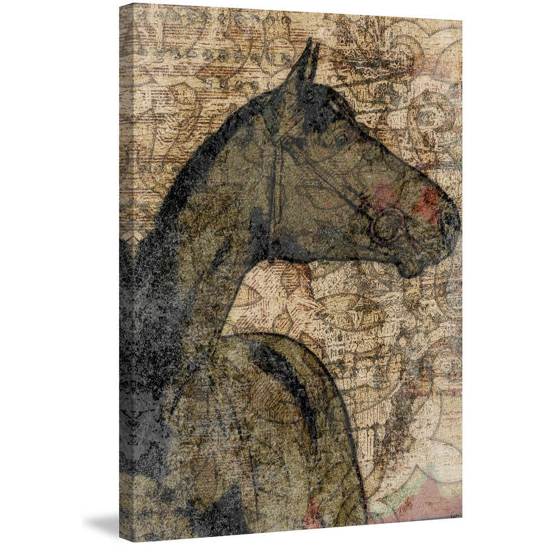 "Mustang" Painting Print on Wrapped Canvas