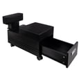 thumbnail image 2 of AleraII Pedicure Cart with Footrest Nail Salon Furniture & Equipment, All Black, 2 of 7