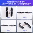 thumbnail image 6 of For Explorer 2011-2019 Car Dynamic LED Turn Signal Light Rearview Mirror Indicator, 6 of 10