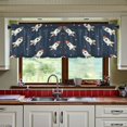 thumbnail image 3 of Yayeee Kitchen Curtains Tier Set of 2 Light Filtering 57"x36" Over Sink Window Panels, Rocket Pattern, 3 of 7