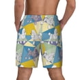 thumbnail image 4 of Goofa Cute Poodle Dog Printed Men's Swim Trunks Board Shorts Quick Dry Mens Swimming Trunks with Compression Liner,Breathable Fit Hawaii Beach Shorts-Small, 4 of 9