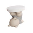 thumbnail image 4 of Table d'Appoint Statue d'Ours Table d'Extrémité Créative pour Salon Chambre Déco Maison Gris, 4 of 8