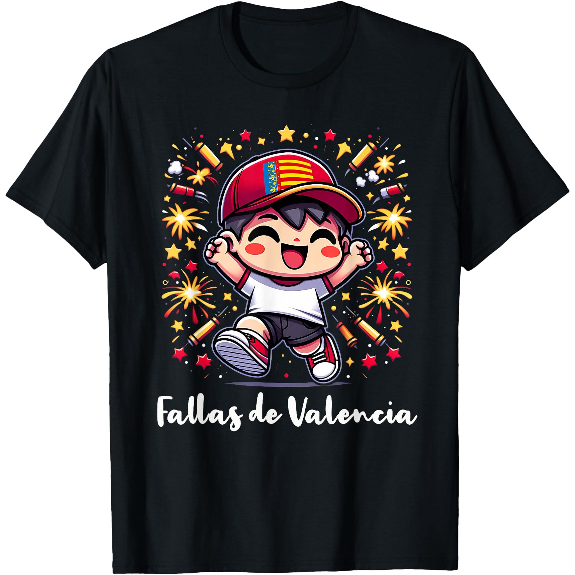 Fallas De Valencia 2024 Festival Fallas Boy Fireworks T-Shirt, Unisex T-Shirt