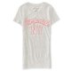 thumbnail image 2 of Aeropostale - Playera adornada con logo NY para mujer, color blanco roto, extragrande Aeropostale Camiseta adornada, 2 of 2