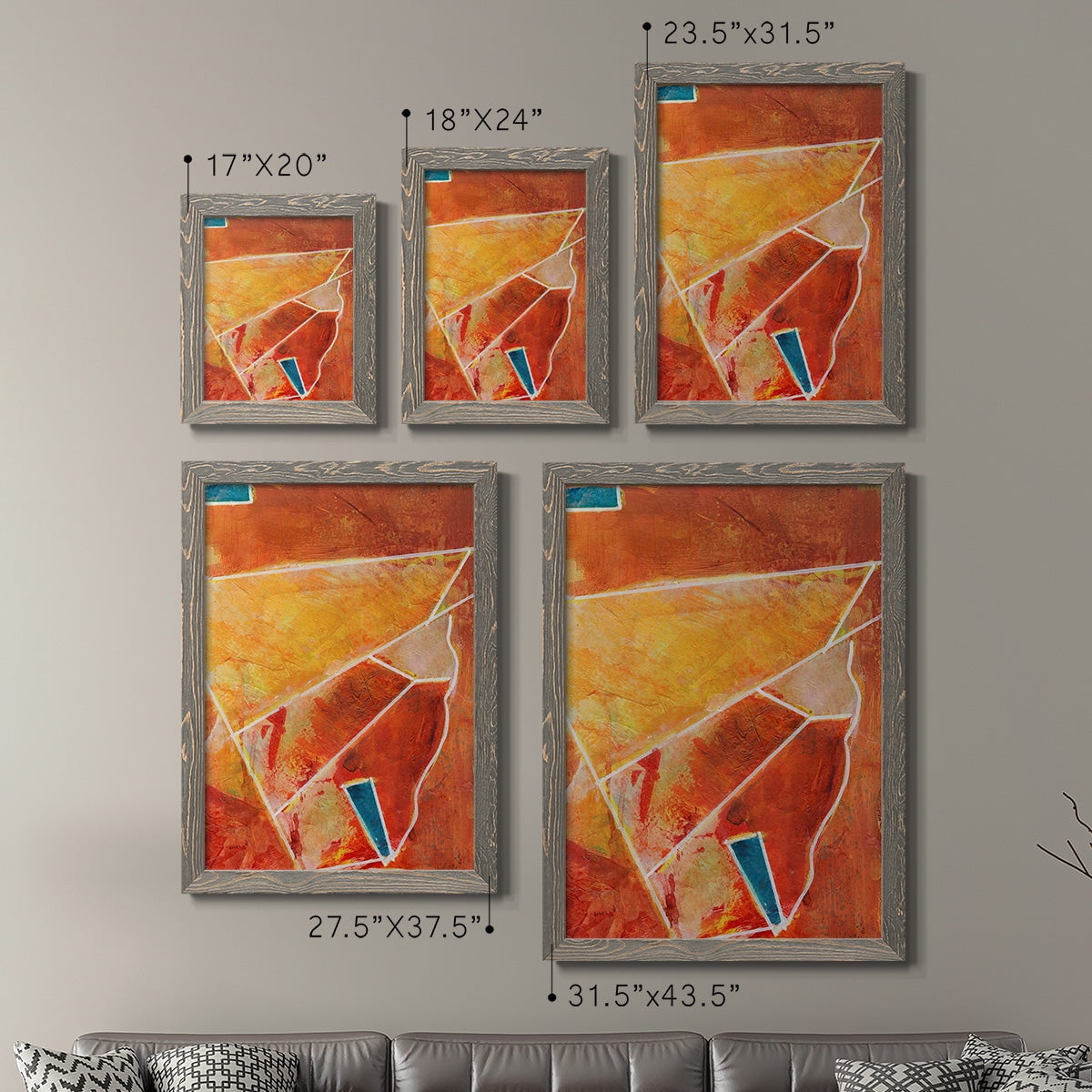 Primary Connection III - Premium Framed Canvas 2 Piece Set - Ready to Hang