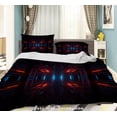 thumbnail image 1 of Ensemble de Housse de Couette Univers 3D Fond Coloré Aurora, 1 of 3