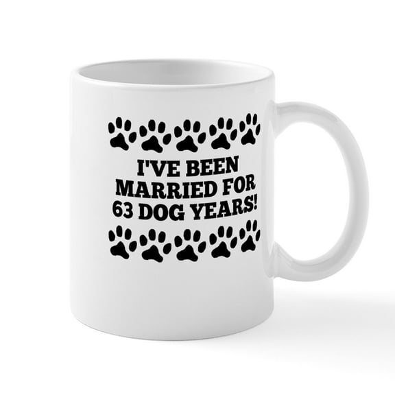 CafePress - 9Th Anniversary Dog Years Mugs - 11 oz Ceramic Mug - Novelty Coffee Tea Cup