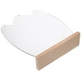 thumbnail image 4 of Wooden Base Desktop Cosmetic Mirror Dorm Desktop Acrylic Irregular Mirror Makeup Mirror, 4 of 8
