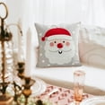 thumbnail image 4 of Kezqiaxn Christmas Pillow Covers 18x18In, Gray Pillow Cover Christmas Pillowcase Xmas Theme Embroidery Cushion Cover Holiday Decorative Pillow Covers Protector, 4 of 6