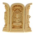 thumbnail image 1 of Inteprter Buddha Statue Carved Locker Box Sculpture of Boxwood Made Decoration Jardín y Patio estilo 7, 1 of 1