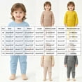 thumbnail image 3 of 6-12Months Infant Boys Solid Thermal Underwear Set,Long Sleeve Top and Pants,Soft Warm Base Layer for Boys, 3 of 9