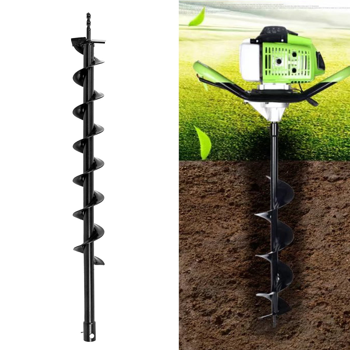 Dia Garden Auger Drilling Digging Hole Drill Bits Tools 9 Inch Seedlings New