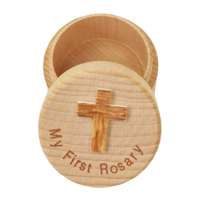 Estuche conmemorativo para bautizo, contenedor para anillos de baratija, adorno de 5 cm, caja de recuerdo, mi , estuche para anillos de