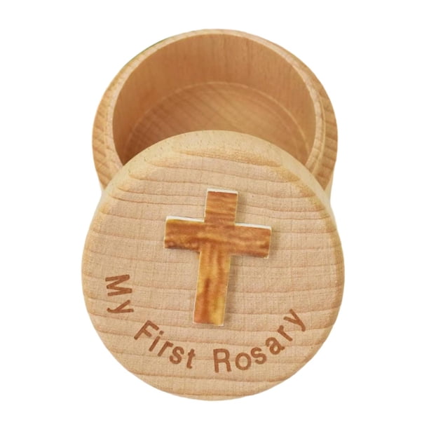Estuche conmemorativo para bautizo, contenedor para anillos de baratija, adorno de 5 cm, caja de recuerdo, mi , estuche para anillos de