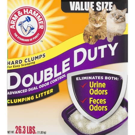 Arm & Hammer Double Duty Clumping Cat Litter, 26.3 Lb.