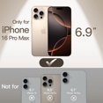 thumbnail image 2 of Ultra Slim Case for iPhone 16 Pro Max 6.9 Inch, Camera Lens Full Protection, Lightweight Matte Finish PP Hard Minimalist Cover (Desert Titanium), 2 of 12