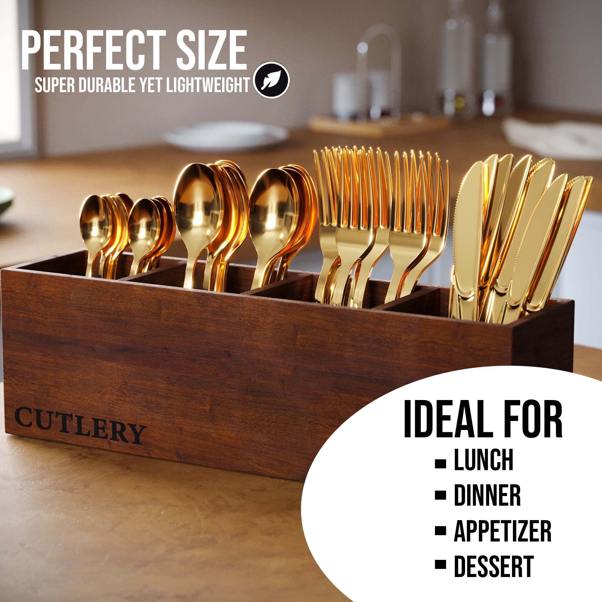 Exquisite Premium Gold Plastic Knives - 20 Ct. - Walmart.com