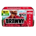 thumbnail image 3 of Brawny Tear-A-Square 3-Ply Paper Towels, 12 Double Rolls, 76 Sheets per Roll, 3 of 15