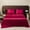 Burgundy, variant on Zenithome Solid Color Satin Bed Sheet for Comfortable Sleep Easy To Tidy Size 228x259cm 89.76x101.97in