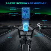 Electric Bike for Adults,1100W Peak Motor 16 x 4.0 Fat Tires 28MPH E-Bike, 48V Removable Battery Dirt Bike, Dual Suspension & Brakes Motorcycle, 7-Speed, All Terrain for Mountains, Snow