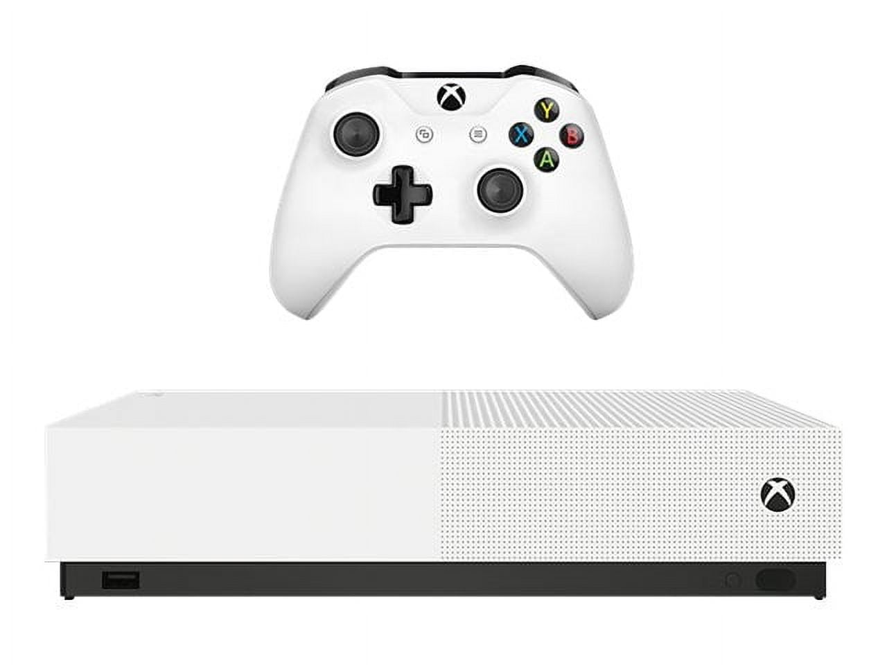 Restored Microsoft Xbox One S 1TB All-Digital Edition Console (Disc-free Gaming), White, NJP-00024 (Refurbished)