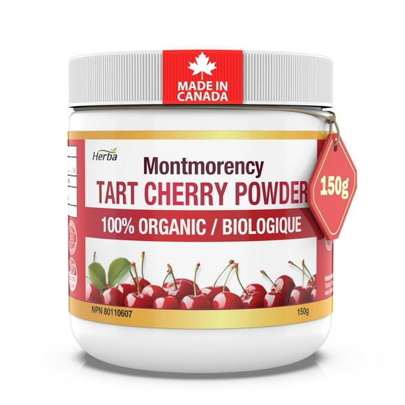 Herba Organic Montmorency Tart Cherry Powder – 150g | Made in Canada