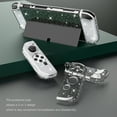 thumbnail image 3 of Glitter Crystal Clear Protective Case for Nintendo Switch OLED Model - Hard PC Sparkle Cover Shell 3-in-1 Design, 3 of 6