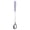 purple, variant on Solivara Colored Ceramic Handle Stainless Long Spoon For Dessert Coffee And Tea Stirring Home Kitchen (White,6.93*0.98in)