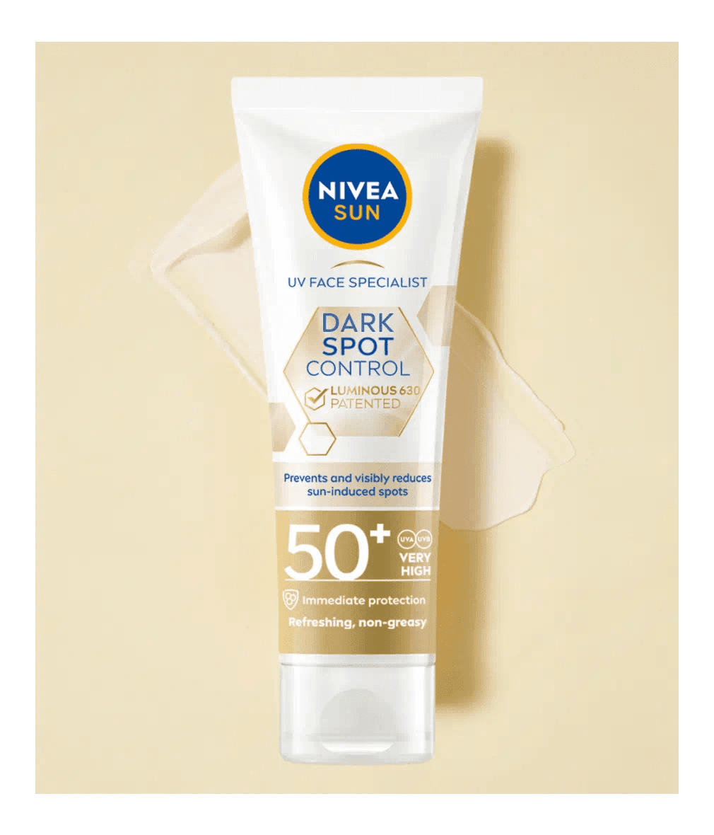 Nivea Sun UV Face Luminous 630 Spot Control Sun Fluid SPF50 40ml / 1.35 fl.oz - 4 Pack