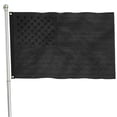 thumbnail image 1 of Bandera De Estados Unidos Totalmente Negra: Bandera De Estados Unidos Opaca De 3 × 5 Pies Con Estrellas Bordadas Bandera De Estados Unidos Negra Con Ojales De Latón Para Interior Y Exterior Guardurnaity OD016718-02, 1 of 6
