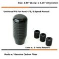 thumbnail image 2 of Glossy Black Real Carbon Fiber Shift Knob For Most Car 6-Speed, 5-Speed, 4-Speed Manual or Automatic, etc, 2 of 9