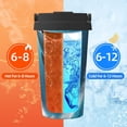 thumbnail image 5 of Lsque Ice Blue Ocean Cute Dolphin A Pattern Travel Coffee Mug 16oz: Insulated Coffee Cup with Leakproof Lid, Coffee Tumbler, Reusable Coffee Cups with Seal Lid, 5 of 8