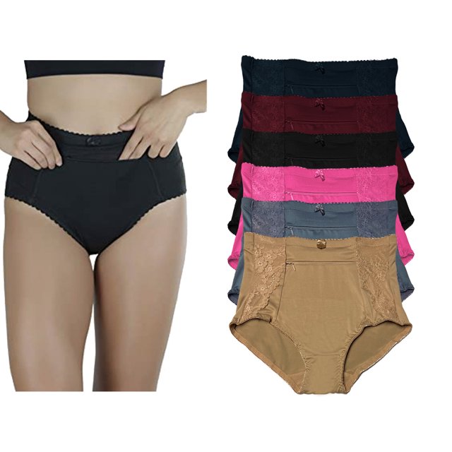 Paquete 6 Pantaletas Con Cierre o Bolsas Al Frente Tatys Fashion Pack Incluye 6 Diferentes Colores Tatys Fashion 1838