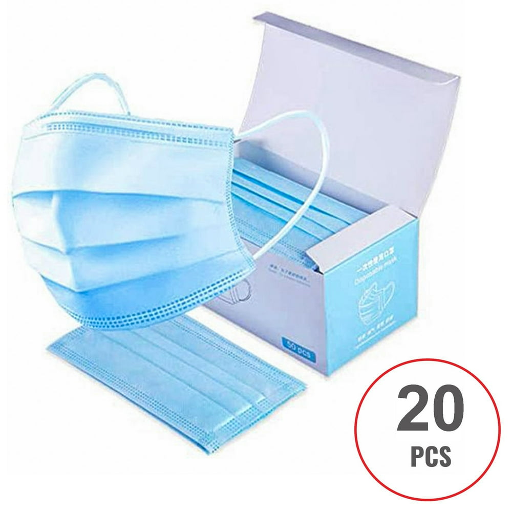 20 PCS Surgical / Procedural / Dental Style Face Mask Non Medical