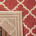 thumbnail image 4 of SAFAVIEH Beach House Richard Geometric Indoor/Outdoor Runner Rug, Red/Creme, 2'2" x 8', 4 of 10