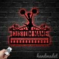 thumbnail image 2 of Handmadetneonsign Cheerleading Medal Hanger Metal Wall Art Light, Cheerleader Metal Sign Wall Decor, Cheerleader Metal Decor 46961, 2 of 4