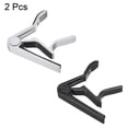 thumbnail image 3 of Guitar Capo Black Silver Tone for Acoustic Guitar, Electric Guitar, Pack of 2, 3 of 5
