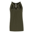 thumbnail image 5 of ZyeKqe Womens Tank Tops Cutout Front Crewneck Going out Tops Dressy Casual Blouse Loose Fitted Basic Summer Sleeveless Shirts, 5 of 8