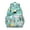 Greenish-blue, variant on Woodland Mushroom Backpack for Students - Waterproof Ergonomic School Bag with Adjustable Straps, Spacious Compartments & Vintage Mushroom Pattern
