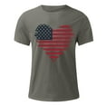 thumbnail image 4 of USA 4Th Of July Shirts For Men Independence Day Of States Flag Print Tees Short Sleeve Round Neck Pullover Tops Dark Gray L, 4 of 5
