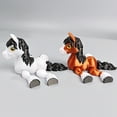 thumbnail image 5 of Gaiwos 3D Printing Horse Figurine 3.7 inches, Simulated Horse Statue with Movable Legs Flexible Joint, Year of Horse Gift for Kids, Home Office Decor, 5 of 9